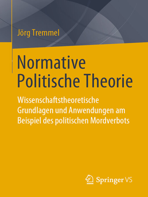 Title details for Normative Politische Theorie by Jörg Tremmel - Available